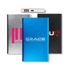Logo Branded Aluminum 5000 mAh Power Bank