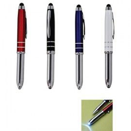 Personalized The Sensi-Touch Ball point pen/stylus/LED light.