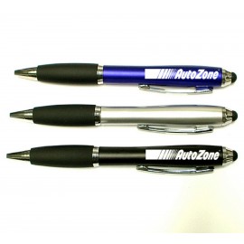 Promotional Ballpoint Pen with Soft Touch Stylus (Contoured Grip)