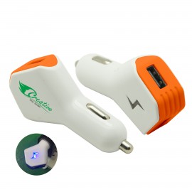 Thunder Car Charger - Orange with Logo  Thunder Car Charger - Orange with Logo