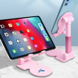 Adjustable Foldable Desktop Cell Phone Tablet Stand Holer with Logo  Adjustable Foldable Desktop Cell Phone Tablet Stand Holer with Logo