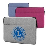 Oxford Laptop Sleeve w/Front Accessory Pocket & Plush Inside with Logo