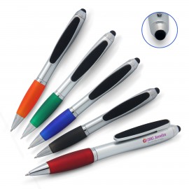 Logo Branded 3-in-1 Stylus Ball Point Pen & Screen Cleaner  Logo Branded 3-in-1 Stylus Ball Point Pen & Screen Cleaner