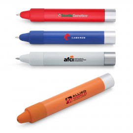 Crayon Shape 2-in-1 Stylus & Ballpoint Pen with Logo