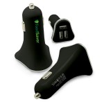 Missile USB Car Charger - Black with Logo