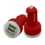 Piston USB Car Charger (Red) with Logo