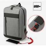 Promotional Anti Theft Laptop Backpack w/Charging Port