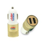 Javelin USB Car Charger - Gold with Logo