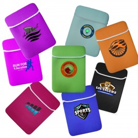 Personalized Reversible Color Laptop Sleeve w/Fold-Over Flap