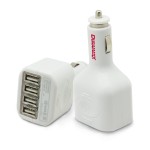 Promotional Mortars USB Car Charger - White