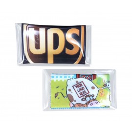 Promotional Ultimate Luxury 6"x 6" Silky Soft MicroFiber Cloth - Full Color + Pouch