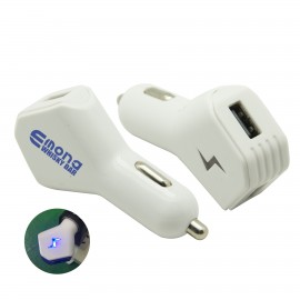 Thunder Car Charger - White with Logo