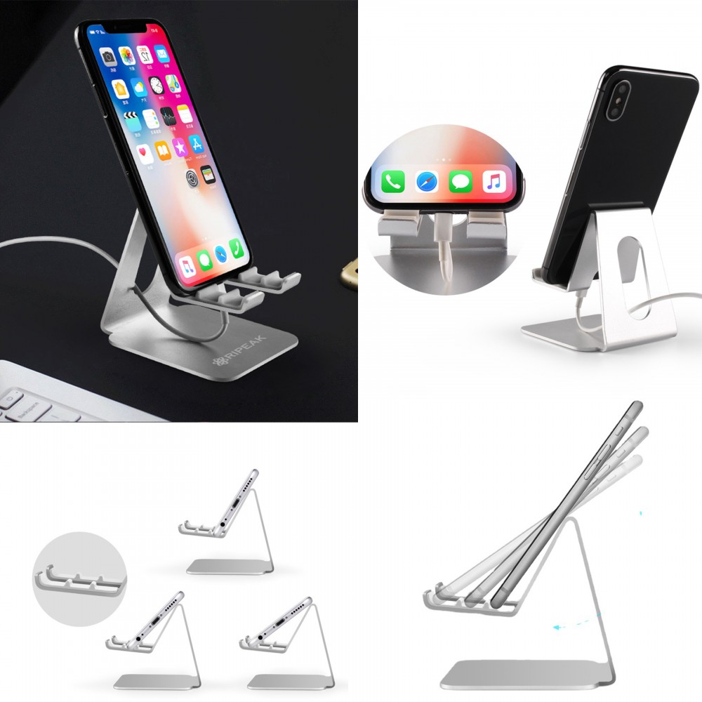 All-Purpose Desktop Cell Phone Tablet Stand Holder with Logo