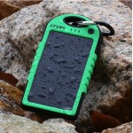 Expedition 5000 mAh Solar Power Bank with Logo