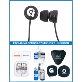 Custom Bottle Cap Stereo Earbuds with upgraded speakers and choice of packaging