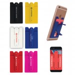 Silicone Smartphone Wallet & Stand with Logo
