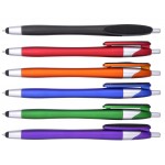 Personalized Stylus pen with fiber cloth screen cleaner on clip