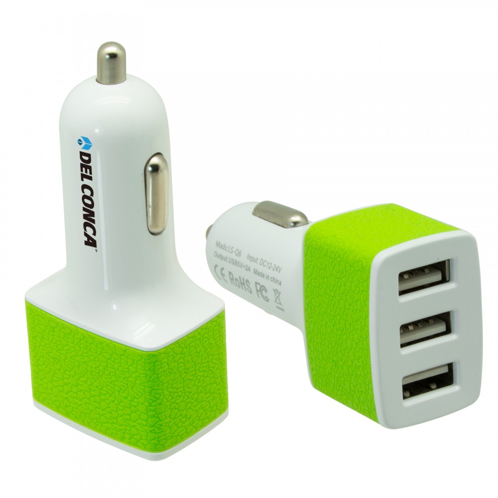 Snow Car Charger Green with Logo