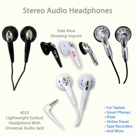 Custom Headphone Audio Headphone With Universal Plug - For Lectures, Schools, Hospitals