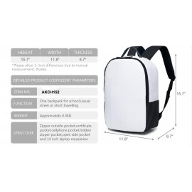 Backpack w/Large Imprint Area with Logo