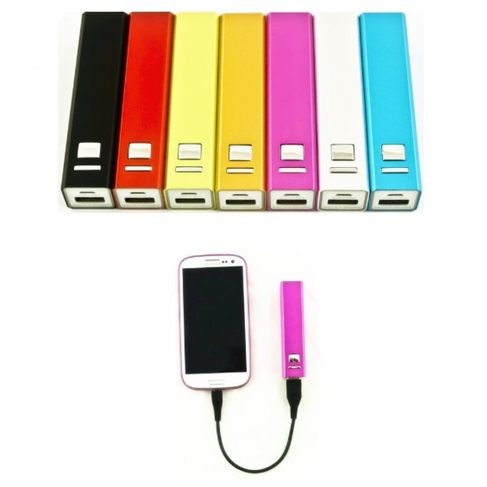 Power Bank Power Saber Smart Phone Charger - 2,200 mAh with Logo