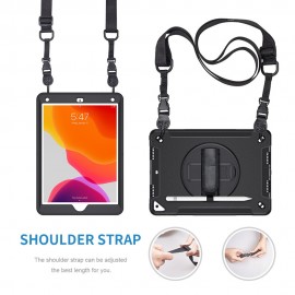 iPad 10.2" 2019/2021 Rugged Shoulder Strap Case with Logo