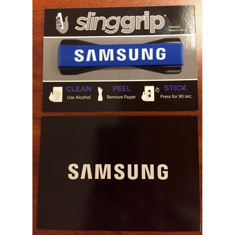 LoveHandle by SlingGrip XL Tablet Grip w/ Custom Mounting Cards with Logo