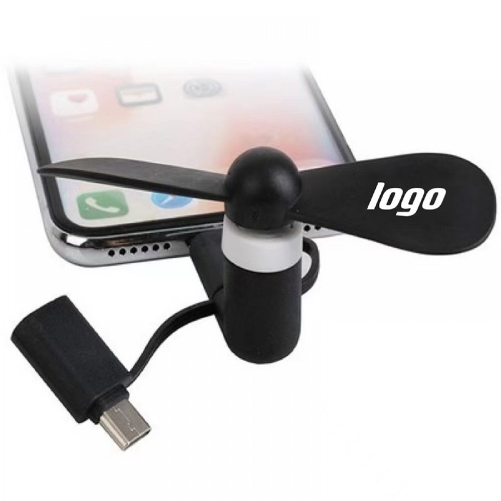 Logo Branded Portable USB Cellphone Fan