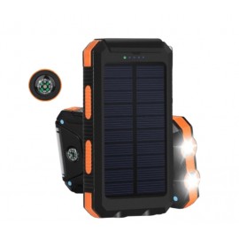 Solar Power Bank with LED-10000 mAh with Logo  Solar Power Bank with LED-10000 mAh with Logo