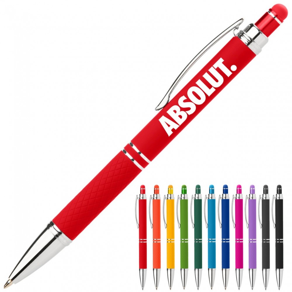 Royal Soft Touch Stylus Pen with Logo