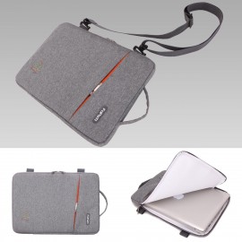 13" Water Resistant Plush Laptop Sleeve w/Shoulder Strap with Logo  13" Water Resistant Plush Laptop Sleeve w/Shoulder Strap with Logo