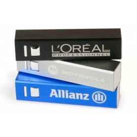 Compact 2200 mAh Power Bank Stocked and decorated in USA with Logo
