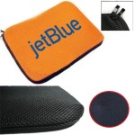 Grid Fabric Laptop Sleeve w/ Double Zipper & Soft Interior with Logo