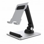 Square Base 360 Rotation Aluminum Alloy Desktop Phone Stand Laptop Stand with Logo