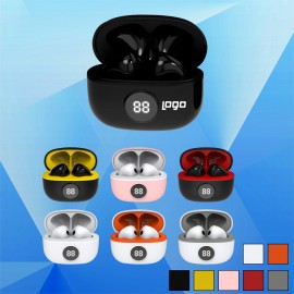 Promotional Wireless Earbuds w/LED Display Headphone