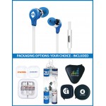 Logo Branded The Rockfest Stereo Earbuds with upgraded speakers and choice of packaging