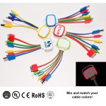 5-In-1 Mobile USB Charging Cable - LED Custom Printed