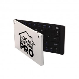 Bluetooth Wireless Foldable Keyboard with Logo