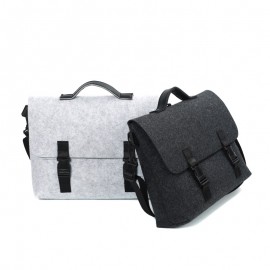 Logo Branded Felt Detachable Shoulder Bag