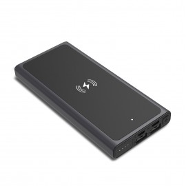 10W Metallic Wireless Super Charger Power Bank with Logo