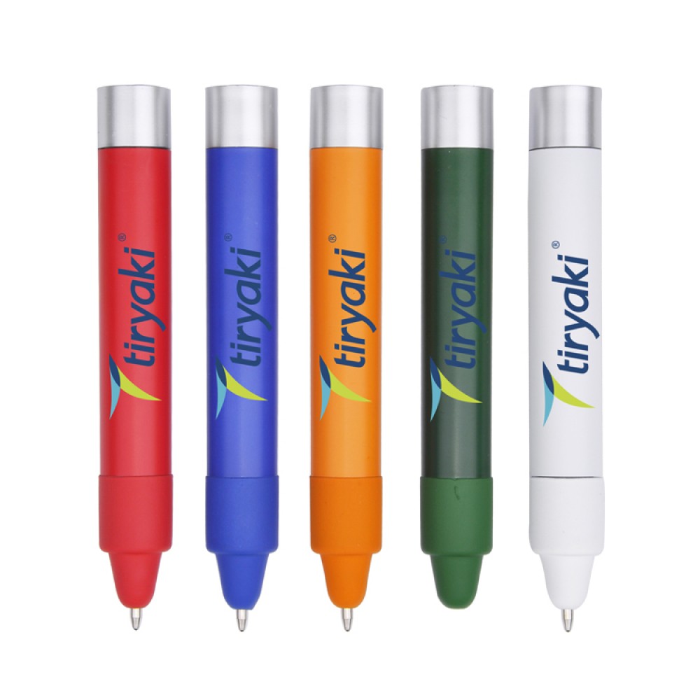 Logo Branded 2-in-1 Twist Action Crayon Stylus Pen