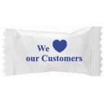 Logo Printed Assorted Sour Candies in "We Love our Customers" Wrapper