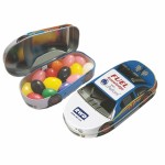Minty 500 Race Car Tin w/ Assorted Jelly Beans Custom Branded