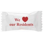 Custom Branded Assorted Sour Candies in "We Love our Residents" Wrapper
