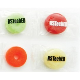 Custom Branded Fruit Flavor Individual LifeSavers (Imprinted on Wrapper)