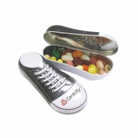 Custom Imprinted Sneaker Tin w/ Jelly Belly  Custom Imprinted Sneaker Tin w/ Jelly Belly