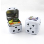 Custom Branded Roll the Dice Tin w/ Jelly Belly