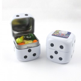 Custom Branded Roll the Dice Tin w/ Jelly Belly