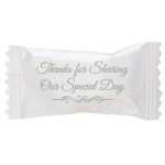Logo Printed Assorted Sour Candies in "Thanks for Sharing Our Special Day" Wrapper