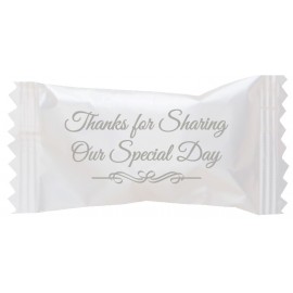 Logo Printed Assorted Sour Candies in "Thanks for Sharing Our Special Day" Wrapper  Logo Printed Assorted Sour Candies in "Thanks for Sharing Our Special Day" Wrapper